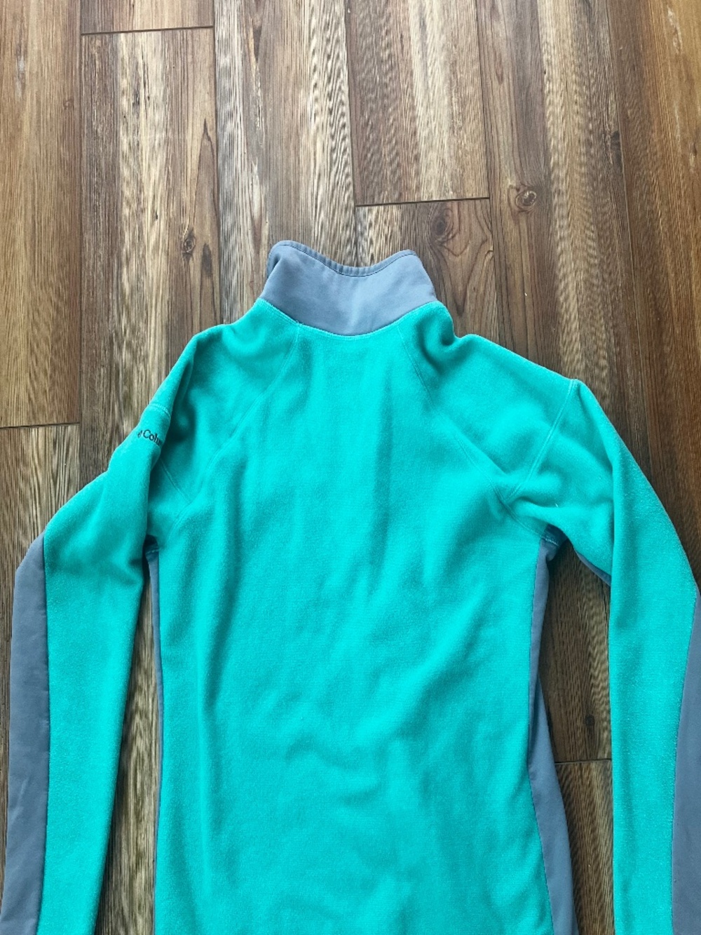 Columbia Women's Green Fleece Quarter Zip Pullover Jacket Size Large - Picture 4 of 5
